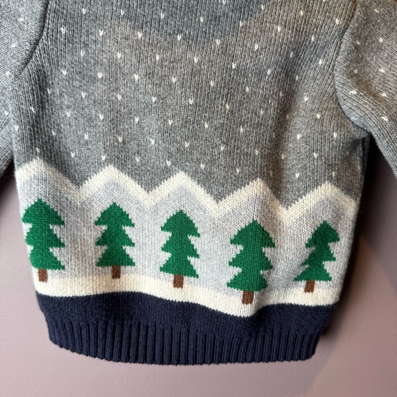 Hanna Andersson Tannenbaum Hoodie Cardigan Cotton & Wool 6-12M - Picture 8 of 13